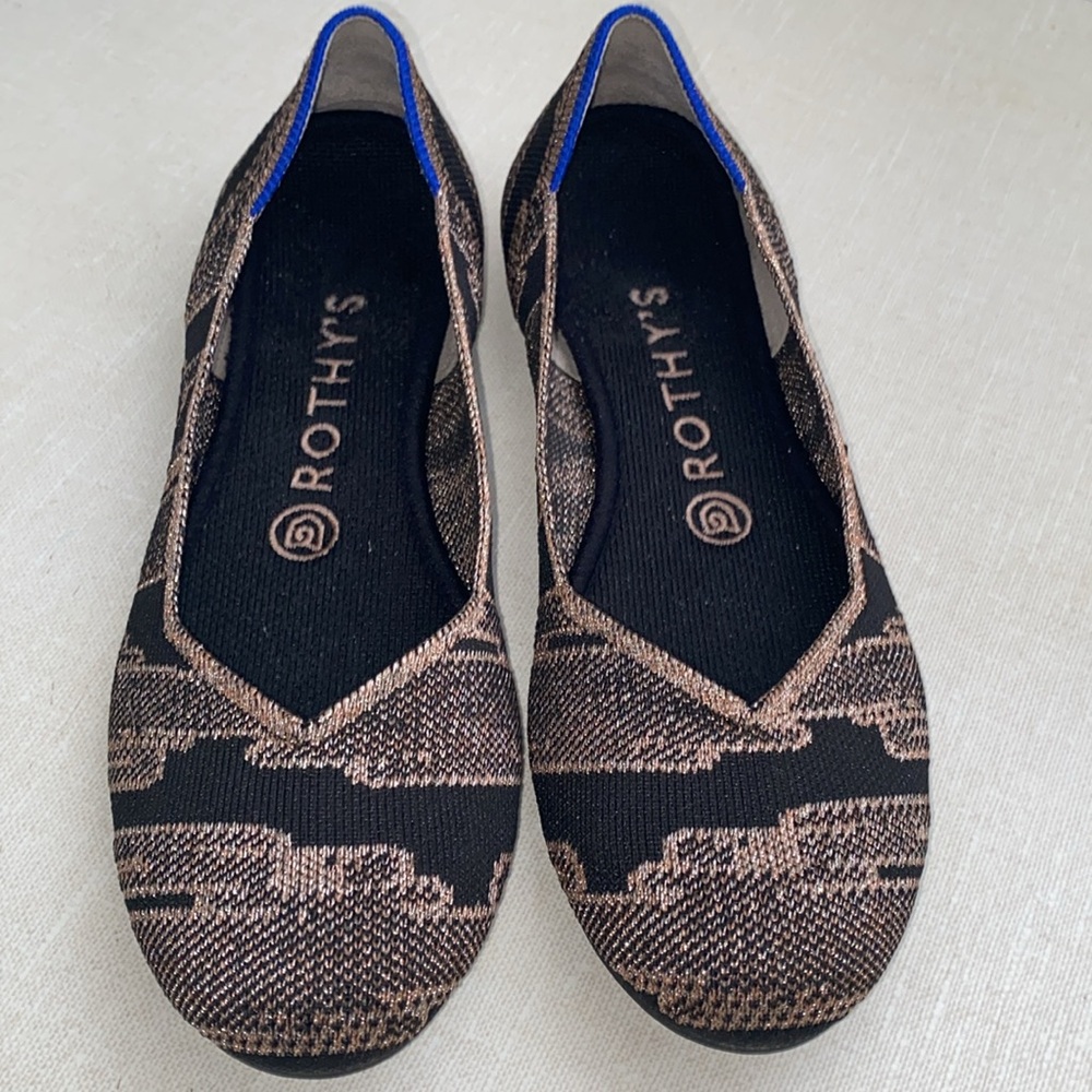Rothy's Golden Shimmer Ballet‎ Flats Women’s 7.5